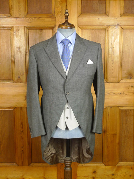 26/0476 vintage british grey pick weave canvassed morning coat 39 regular