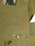 26/0468 vintage haggart of aberfeldy heavyweight green wp check 3-piece tweed suit - jacket / trouser / breeks - 42 regular