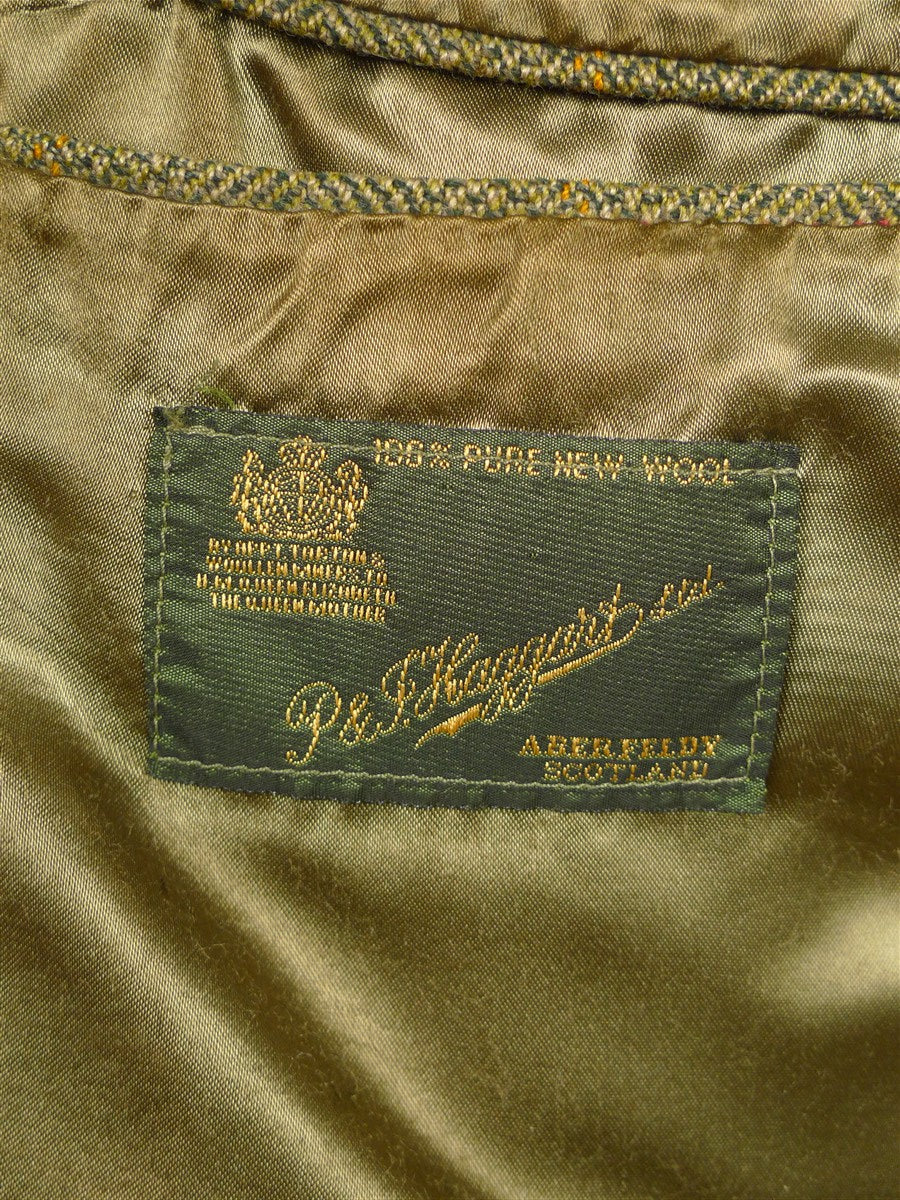 26/0468 vintage haggart of aberfeldy heavyweight green wp check 3-piece tweed suit - jacket / trouser / breeks - 42 regular
