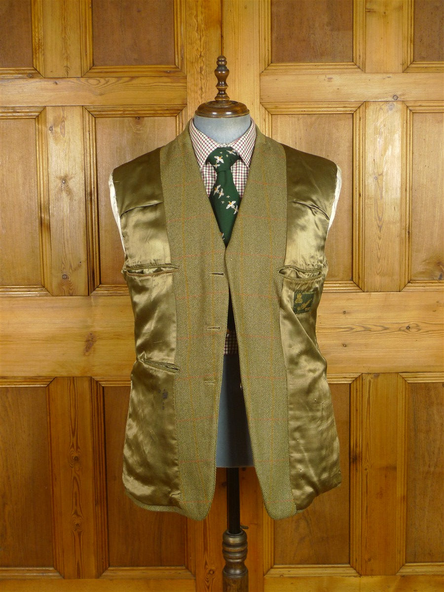 26/0468 vintage haggart of aberfeldy heavyweight green wp check 3-piece tweed suit - jacket / trouser / breeks - 42 regular