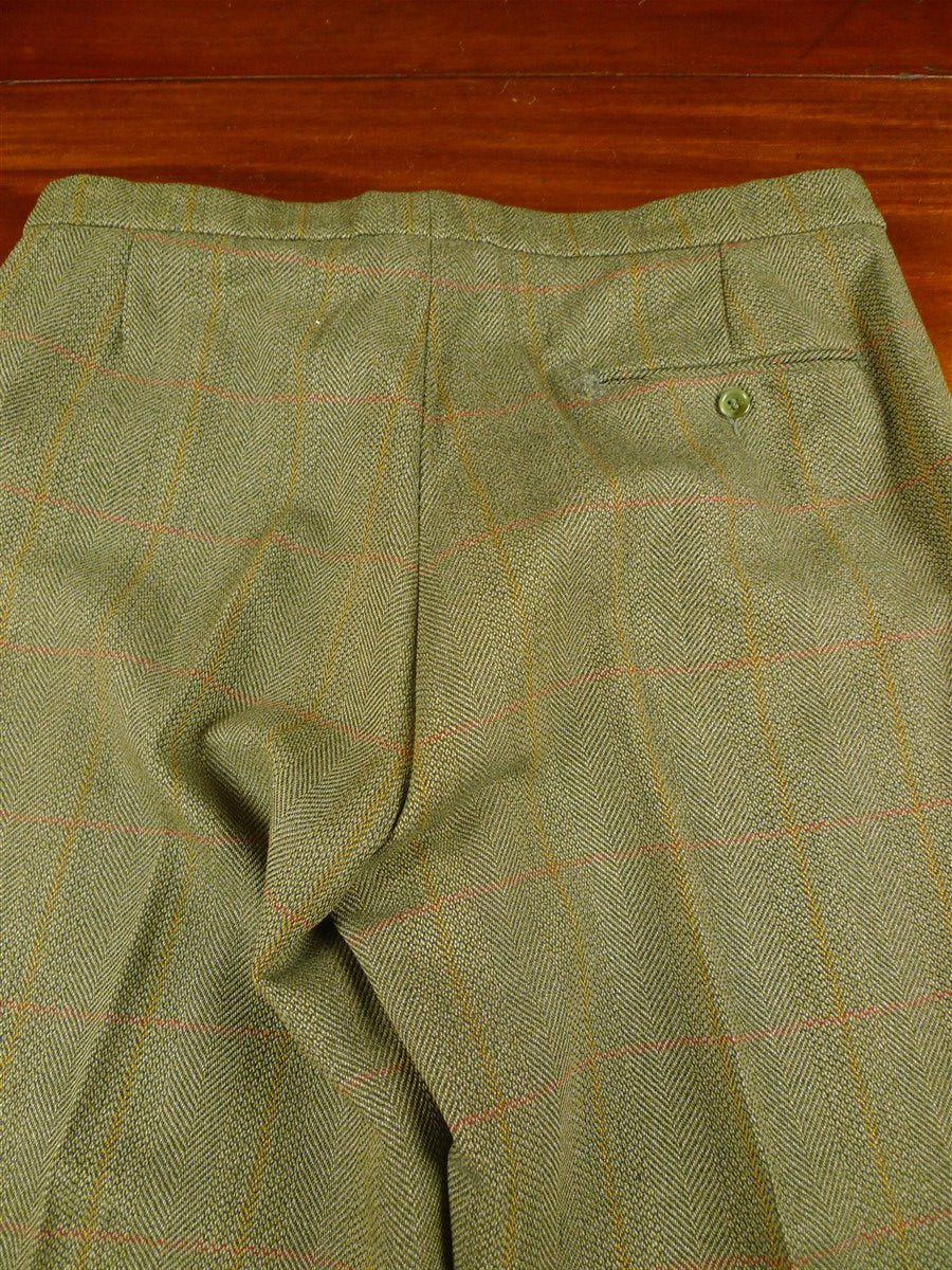 26/0468 vintage haggart of aberfeldy heavyweight green wp check 3-piece tweed suit - jacket / trouser / breeks - 42 regular
