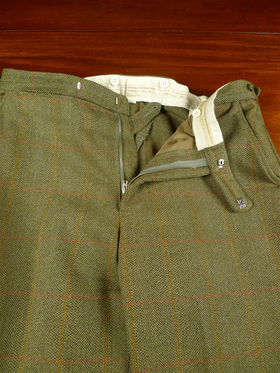 26/0468 vintage haggart of aberfeldy heavyweight green wp check 3-piece tweed suit - jacket / trouser / breeks - 42 regular
