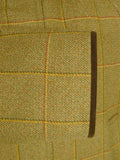 26/0467 immaculate stewart christie edinbirgh khaki wp check tweed shooting coat jacket 44-46