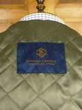 26/0467 immaculate stewart christie edinbirgh khaki wp check tweed shooting coat jacket 44-46