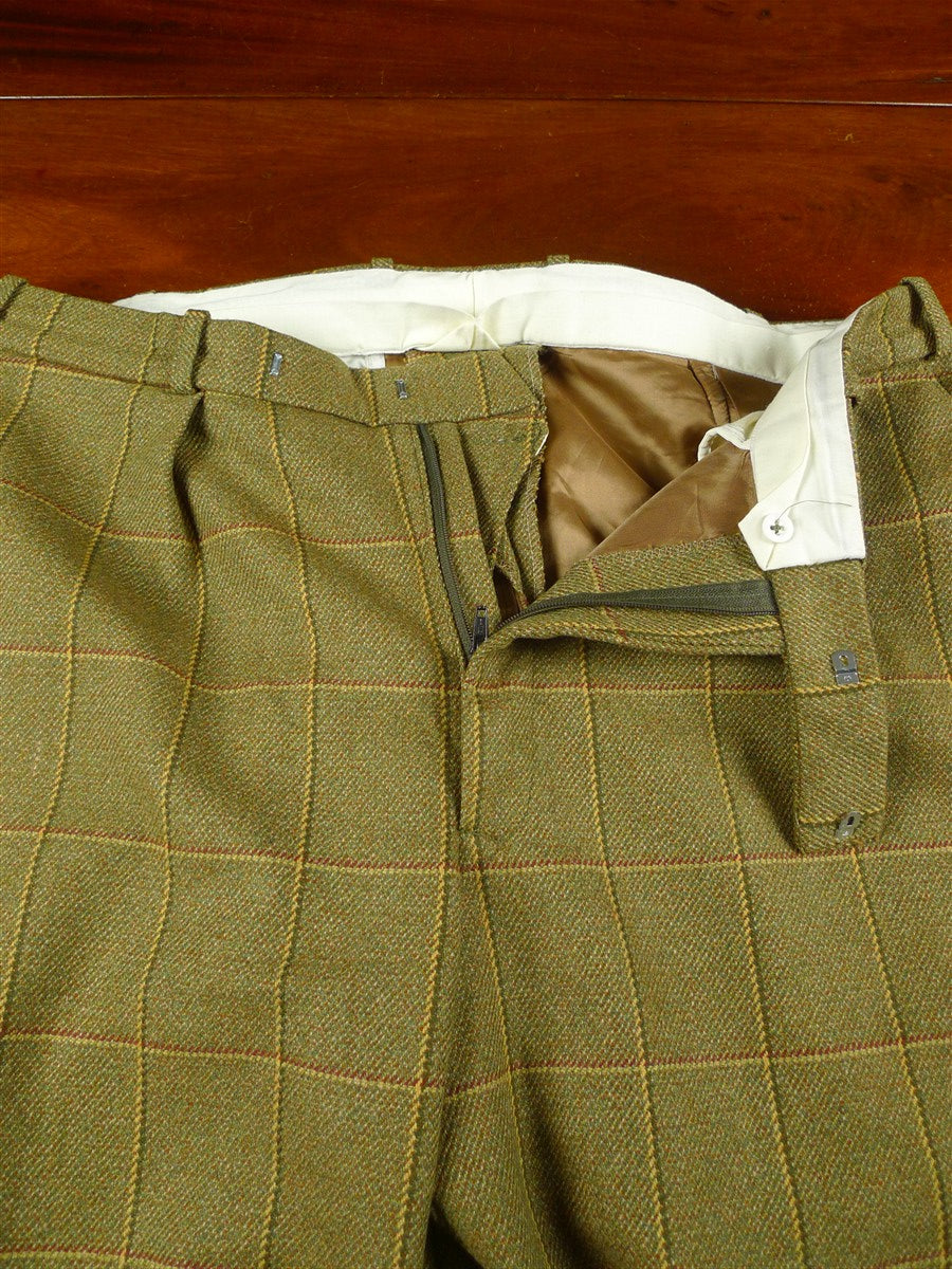 26/0466 immaculate khaki wp check tweed shooting breeks 40
