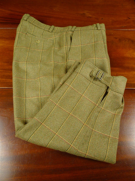 26/0466 immaculate khaki wp check tweed shooting breeks 40