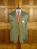 26/0487 vintage british heavyweight green derby tweed 3-piece shooting suit - jacket / 2 pair breeks - 42 regular to long