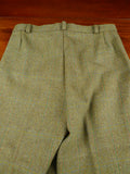 26/0489 immaculate haggart of aberfeldy extra-heavyweight green wp check tweed shooting breeks 34