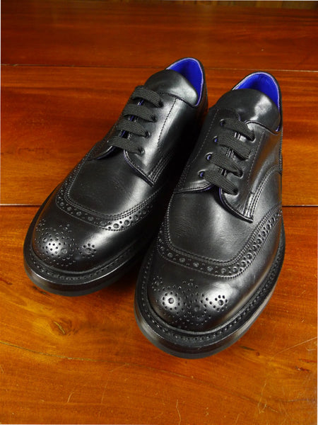 25/1090 brand new trickers x burberry black 'devon' brogues shoe rrp £900 uk 8