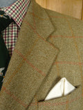 26/0495 pakeman catto carter green wp check tweed sports jacket 46 regular