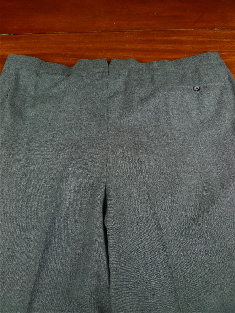 26/0497 near immaculate 2013 henry poole savile row bespoke grey pick weave 3-piece worsted suit 46 extra long