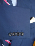 26/0504 vintage beale & inman italian wool & 20% mohair mid navy blue blazer 39 short