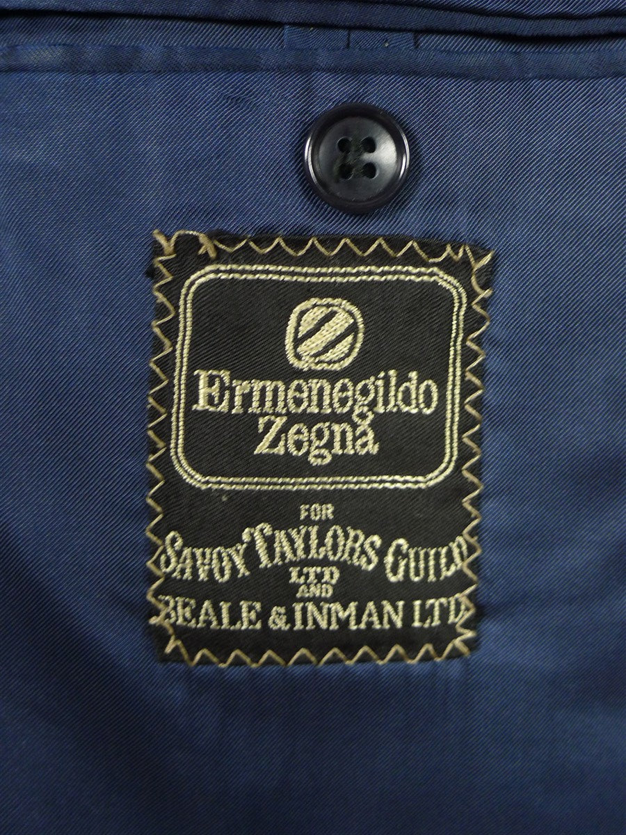 26/0504 vintage beale & inman italian wool & 20% mohair mid navy blue blazer 39 short
