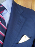 26/0512 immaculate 2016 gio genco mayfair italian super 150s & silk mid 2-tone blue blazer 42 short to regular