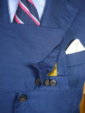 26/0512 immaculate 2016 gio genco mayfair italian super 150s & silk mid 2-tone blue blazer 42 short to regular