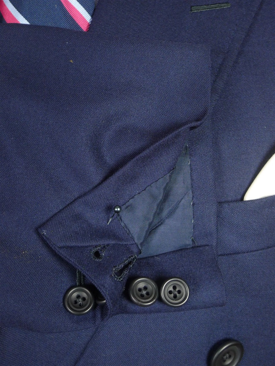 26/0516 immaculate  2013 maurice sedwell savile row bespoke luxury twill mid navy blue d/b blazer 45 short