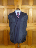 26/0516 immaculate  2013 maurice sedwell savile row bespoke luxury twill mid navy blue d/b blazer 45 short