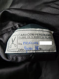 26/0519 very rare vintage 1976 caraceni of milan bespoke grey / red prince of wales check worsted suit 46 short to regular