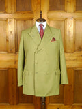 26/0520 beautiful 1960s madrid vintage khaki green 3/3 d/b mohair suit 44 regular