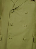 26/0520 beautiful 1960s madrid vintage khaki green 3/3 d/b mohair suit 44 regular