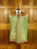 26/0520 beautiful 1960s madrid vintage khaki green 3/3 d/b mohair suit 44 regular