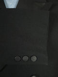 26/0538 genuine antique black wool d/b frock coat w/ beautiful detailing 42 short