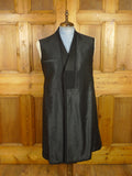 26/0538 genuine antique black wool d/b frock coat w/ beautiful detailing 42 short