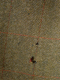 26/0552 vintage 1983 tom brown savile row bespoke brown / red wp check tweed jacket for restoration 41-42 regular