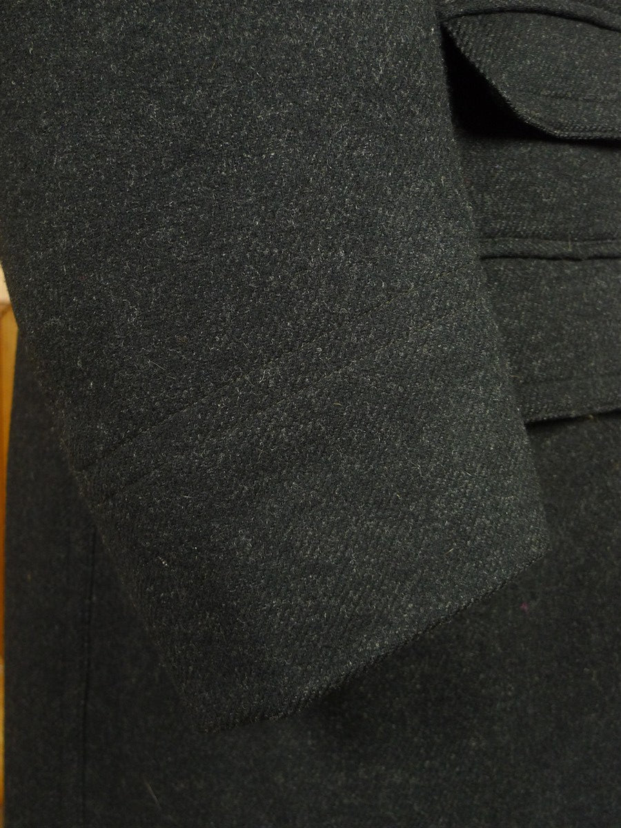 26/1090 amazing 1900s antique very heavy overcoat w/ mink linings & collar 42 (uk shipping only)