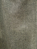 26/0398 genuine 1940s vintage heavyweight grey herringbone tweed full-length overcoat coat 41-42