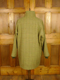 26/0564 immaculate p&j haggart of aberfeldy green wp check tweed shooting jacket field coat w/ all-weather membrane 50-52