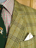 26/0566 immaculate vintage john g hardy green wp check tweed sports jacket 41-42 regular