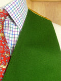 26/0569 immaculate john g hardy green doeskin wool country waistcoat w/ gold satin lining 37-38