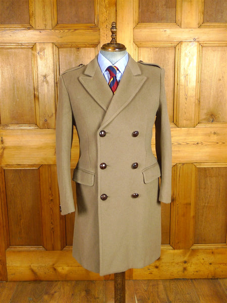 26/0573 near immaculate vintage crombie melton wool british warm overcoat 40 short