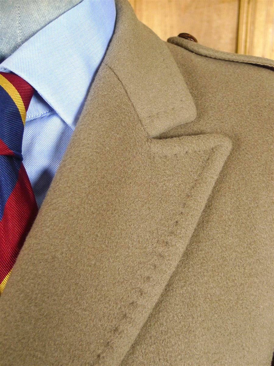 26/0573 near immaculate vintage crombie melton wool british warm overcoat 40 short
