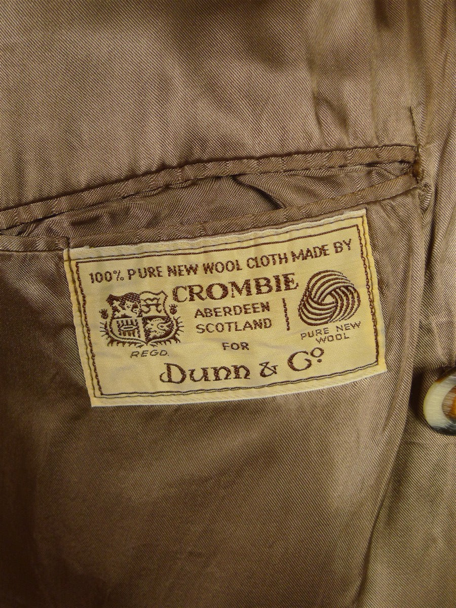 26/0573 near immaculate vintage crombie melton wool british warm overcoat 40 short