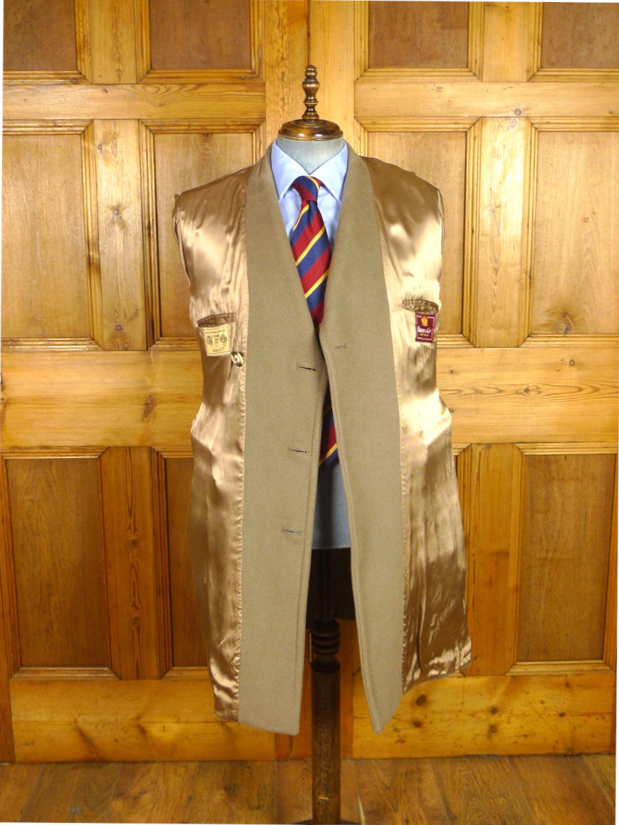 26/0573 near immaculate vintage crombie melton wool british warm overcoat 40 short