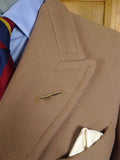 26/0575 fabulous ultra-heavyweight 1950s vintage rogers & co savile row bespoke british warm officers overcoat w/ original leather buttons 40 regular to long