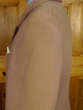 26/0575 fabulous ultra-heavyweight 1950s vintage rogers & co savile row bespoke british warm officers overcoat w/ original leather buttons 40 regular to long