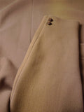 26/0575 fabulous ultra-heavyweight 1950s vintage rogers & co savile row bespoke british warm officers overcoat w/ original leather buttons 40 regular to long