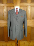 26/0579 vintage 1986 dege & sons savile row bespoke grey worsted flannel 3-piece suit 38 regular