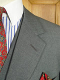 26/0579 vintage 1986 dege & sons savile row bespoke grey worsted flannel 3-piece suit 38 regular