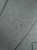 26/0579 vintage 1986 dege & sons savile row bespoke grey worsted flannel 3-piece suit 38 regular