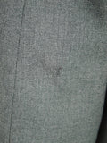 26/0579 vintage 1986 dege & sons savile row bespoke grey worsted flannel 3-piece suit 38 regular