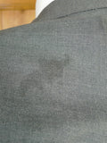 26/0579 vintage 1986 dege & sons savile row bespoke grey worsted flannel 3-piece suit 38 regular