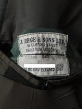 26/0579 vintage 1986 dege & sons savile row bespoke grey worsted flannel 3-piece suit 38 regular