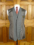 26/0579 vintage 1986 dege & sons savile row bespoke grey worsted flannel 3-piece suit 38 regular