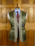 26/0586 immaculate vintage aquascutum wool & silk pale green wp check sports jacket blazer 39 regular