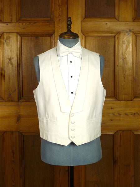26/0590 vintage ivory white marcella front white-tie evening waistcoat 41