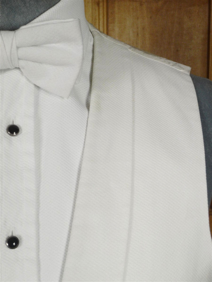 26/0590 vintage ivory white marcella front white-tie evening waistcoat 41